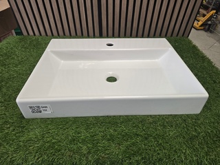 Design wastafel Disegno, ceramica, wit